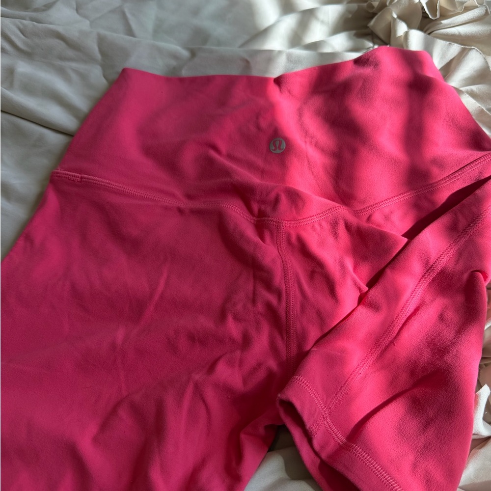 lululemon athletica Women's Pink Biker Shorts